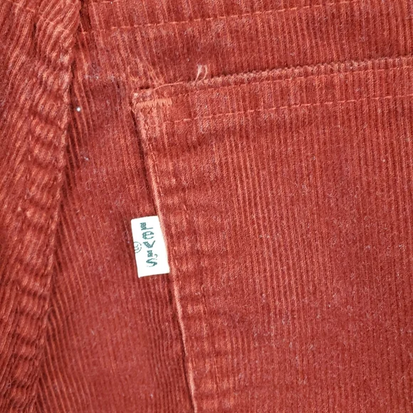 Vtg Levis Red Corduroy Pants Men